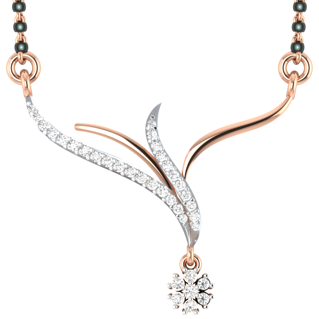 Denver Round Diamond Mangalsutra