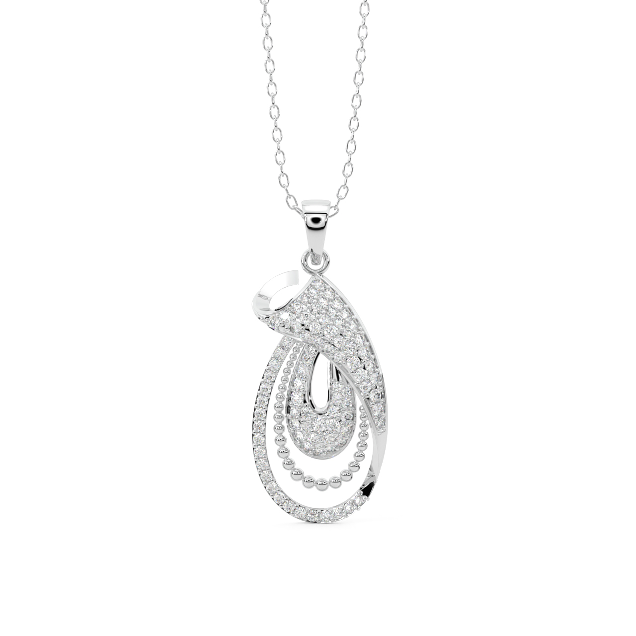 Stable Style Gold Diamond Pendant