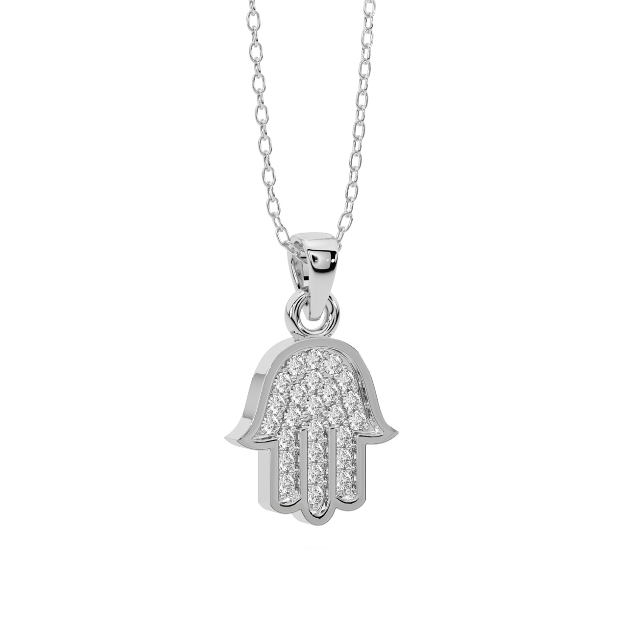 The Hamsa Diamond Pendant