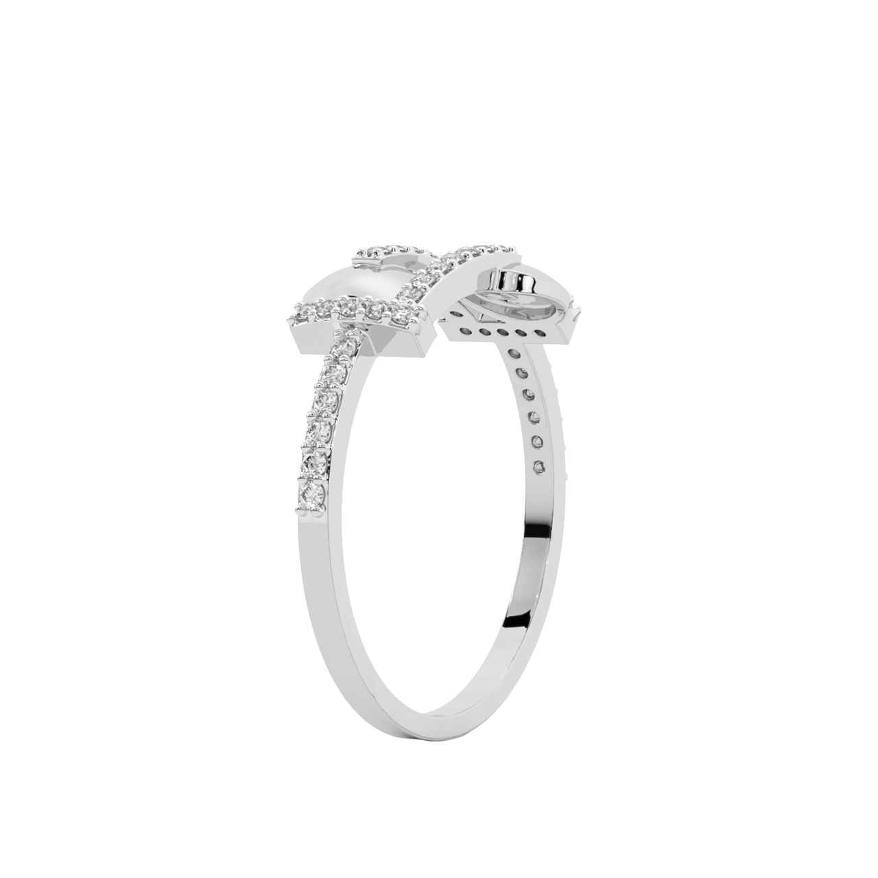 Glen Round Diamond Dainty Ring