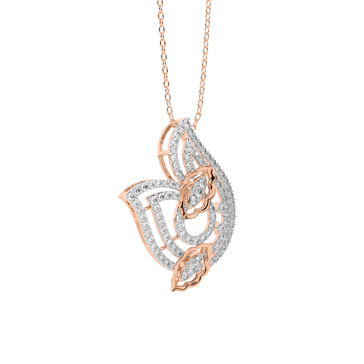 Ronan Round Diamond Office Wear Pendant