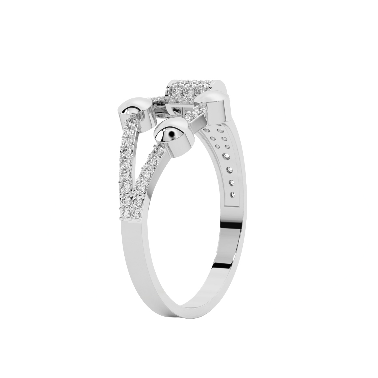 Yasmine Round Diamond Engagement Ring