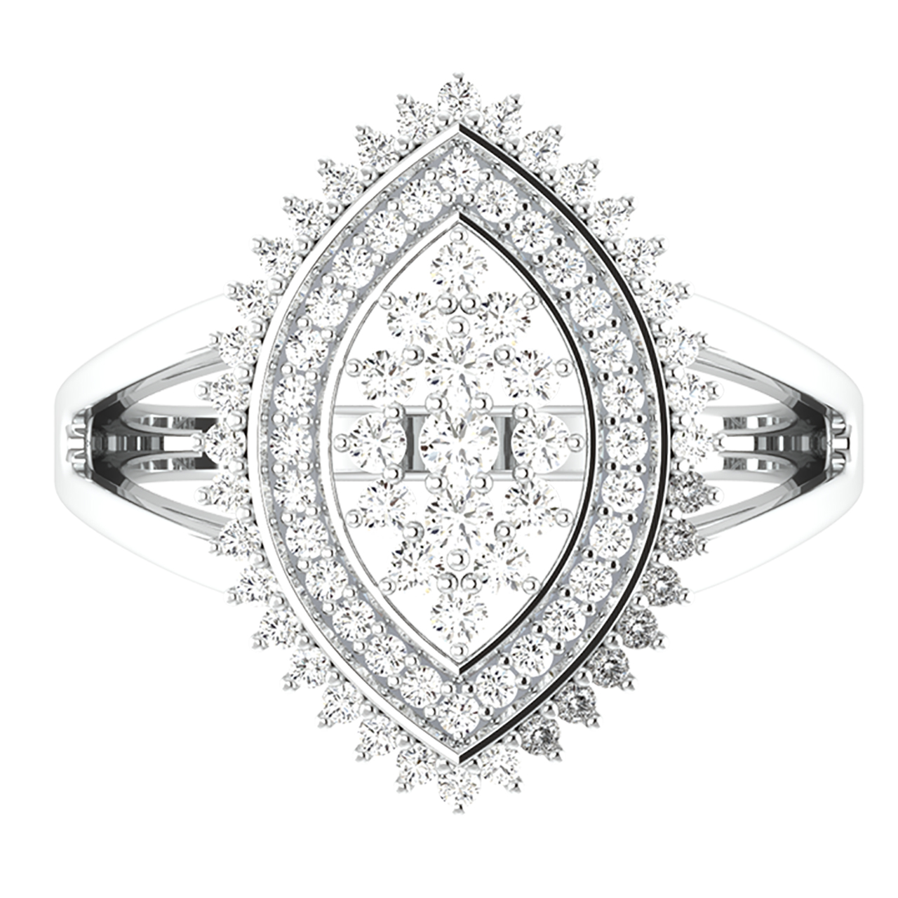 Ivory Round Diamond Engagement Ring