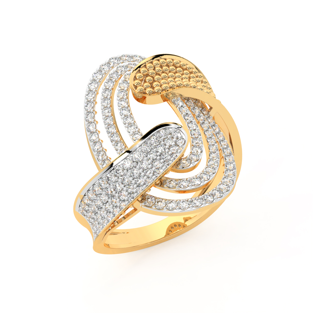 Trio Oval Design Diamond Ring