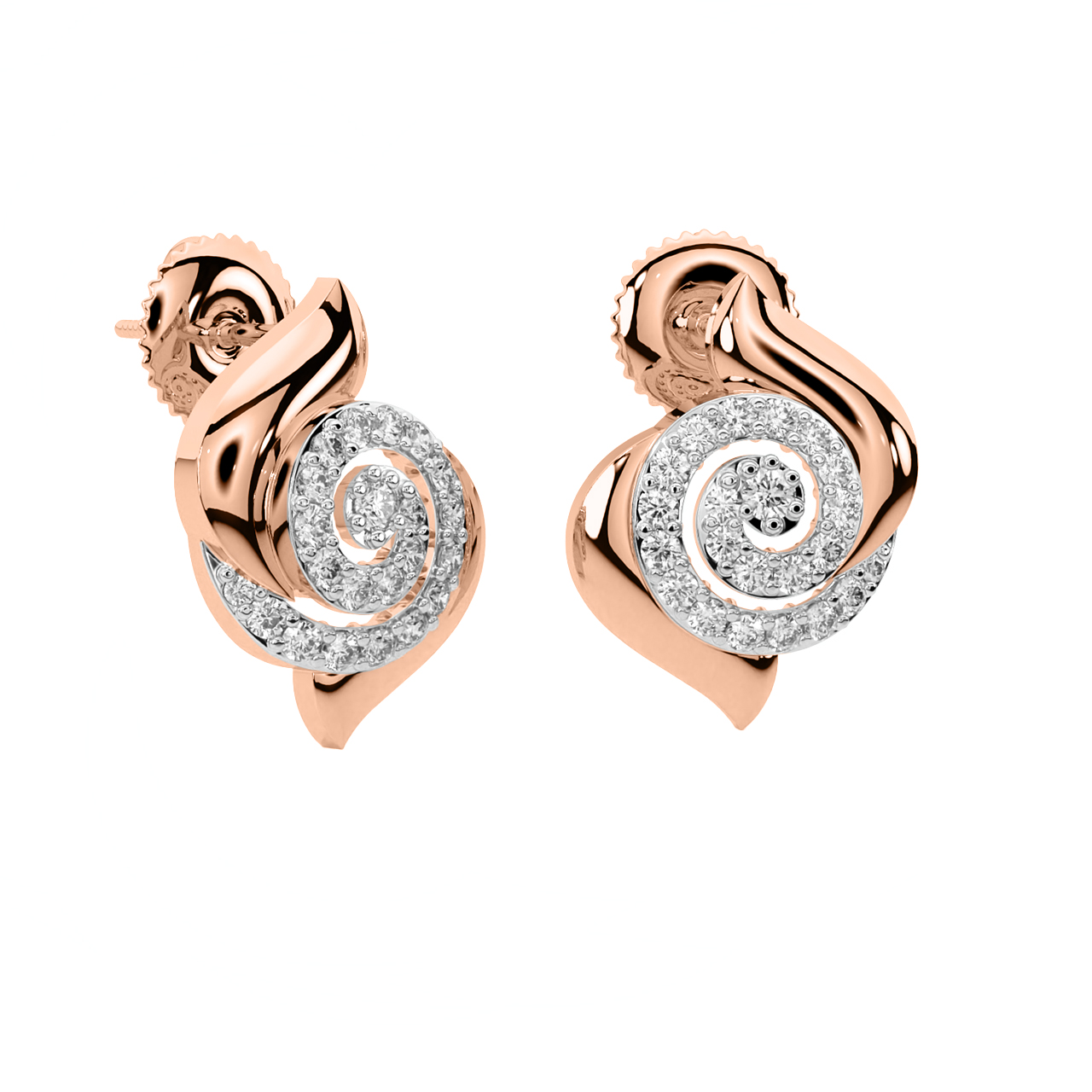 Nyle Round Diamond Stud Earrings