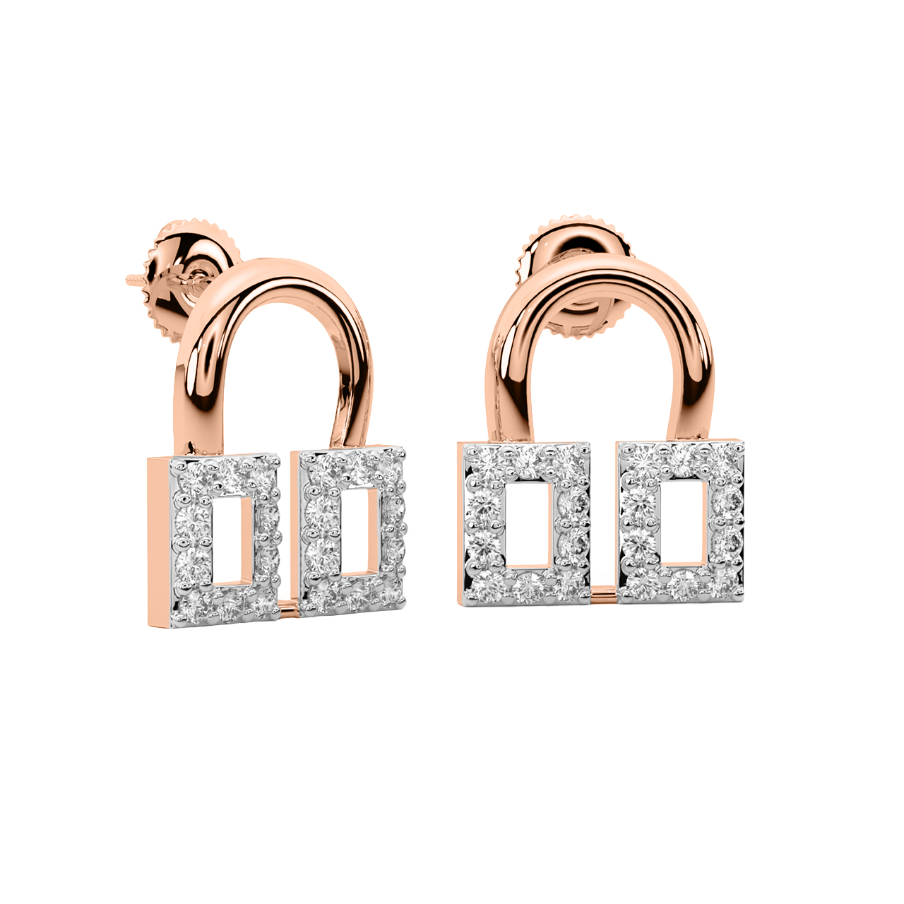 Aaran Round Diamond Stud Earrings