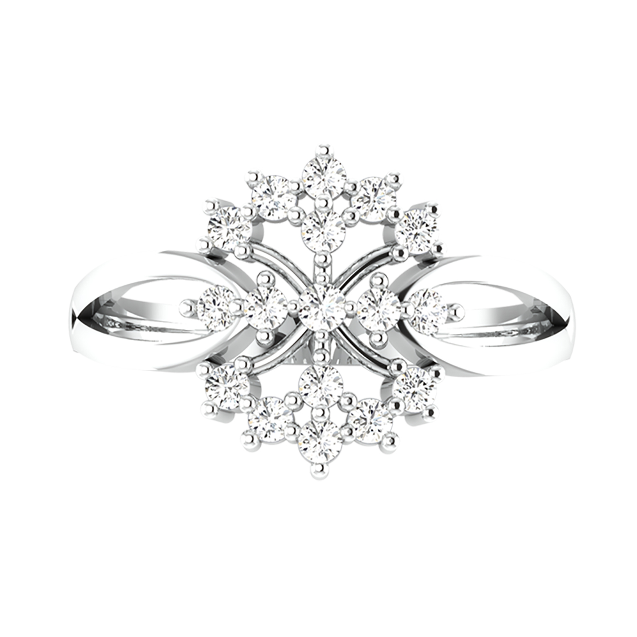 Lily Round Diamond Engagement Ring