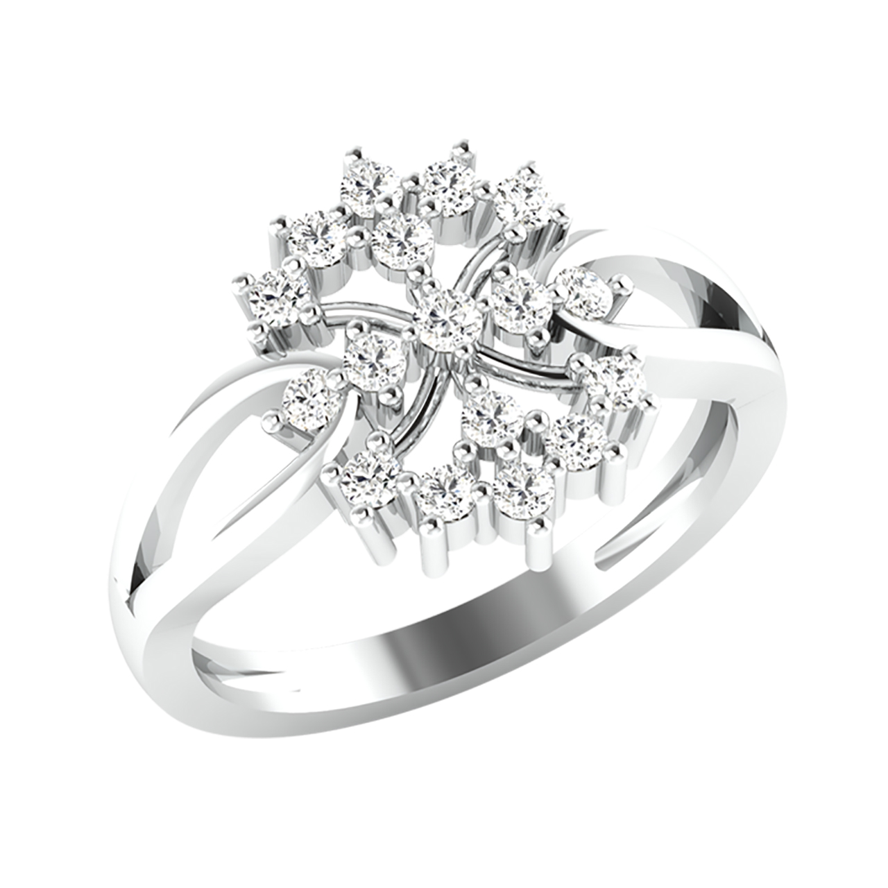 Lily Round Diamond Engagement Ring