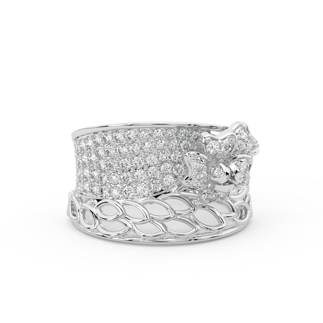 Everyday Floral Diamond Ring