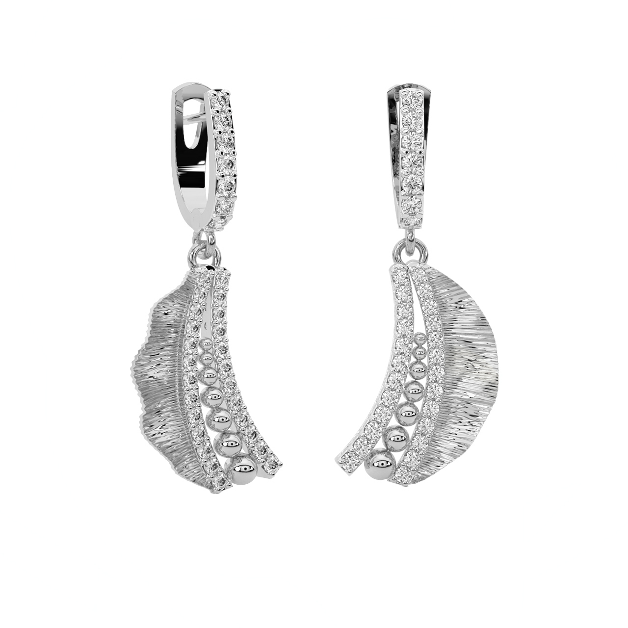 Moon Lace It Up Diamond Earrings