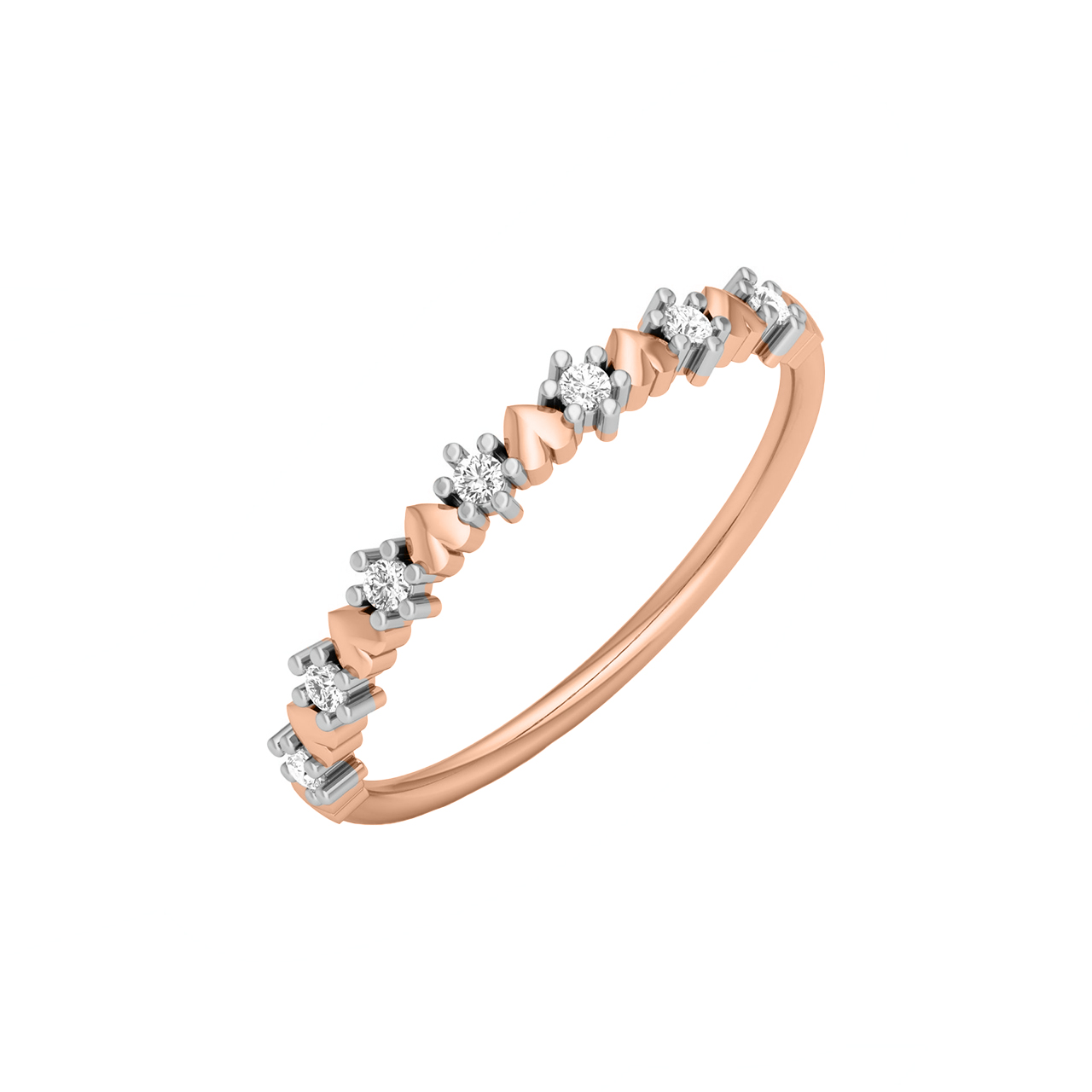 Diamond Dear Hearts Ring