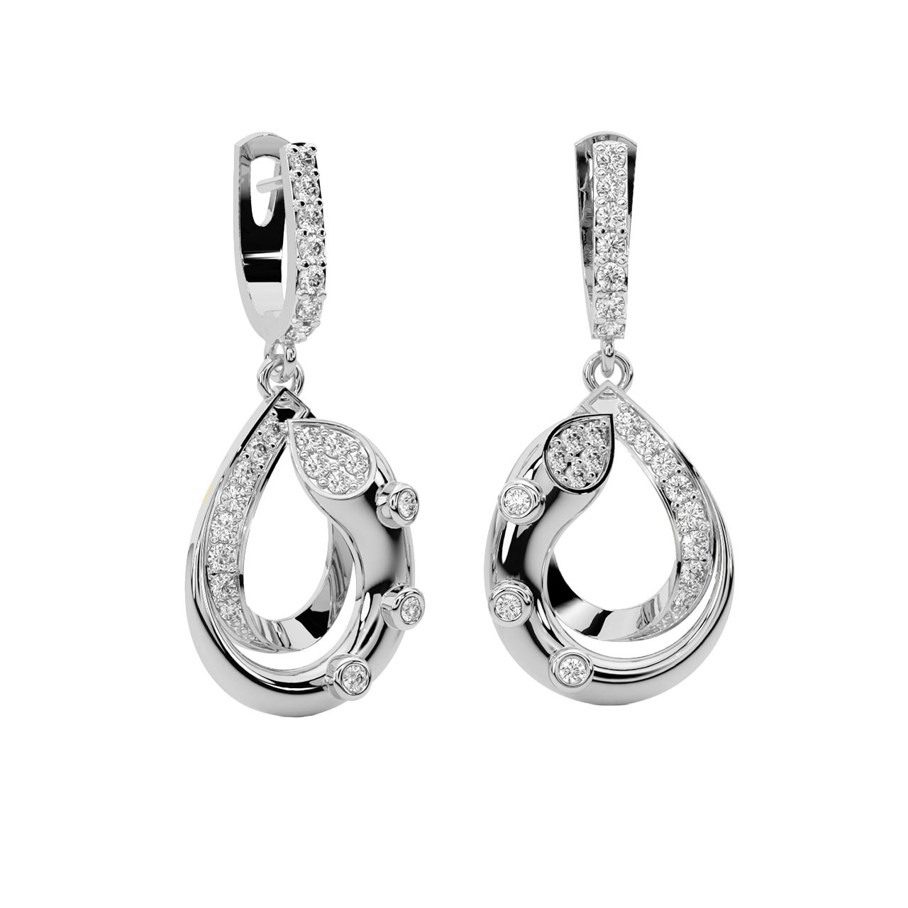 Style Drops Diamond Earrings