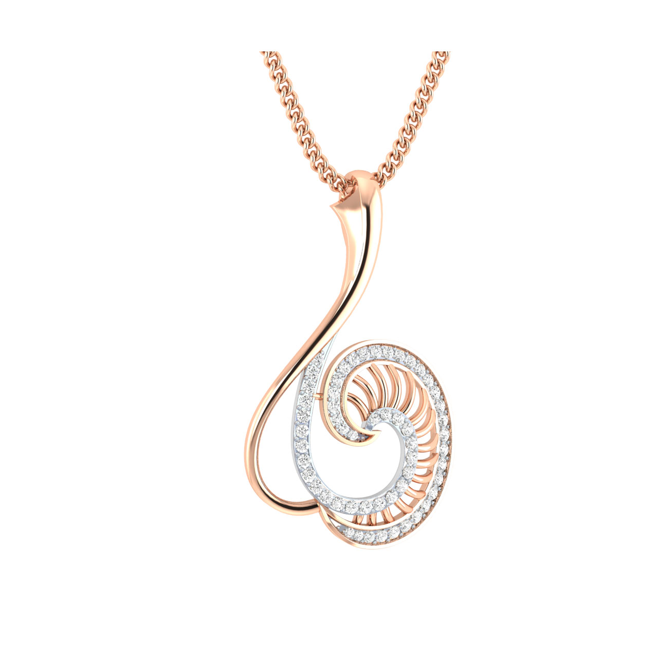 Agaja Round Diamond Pendant