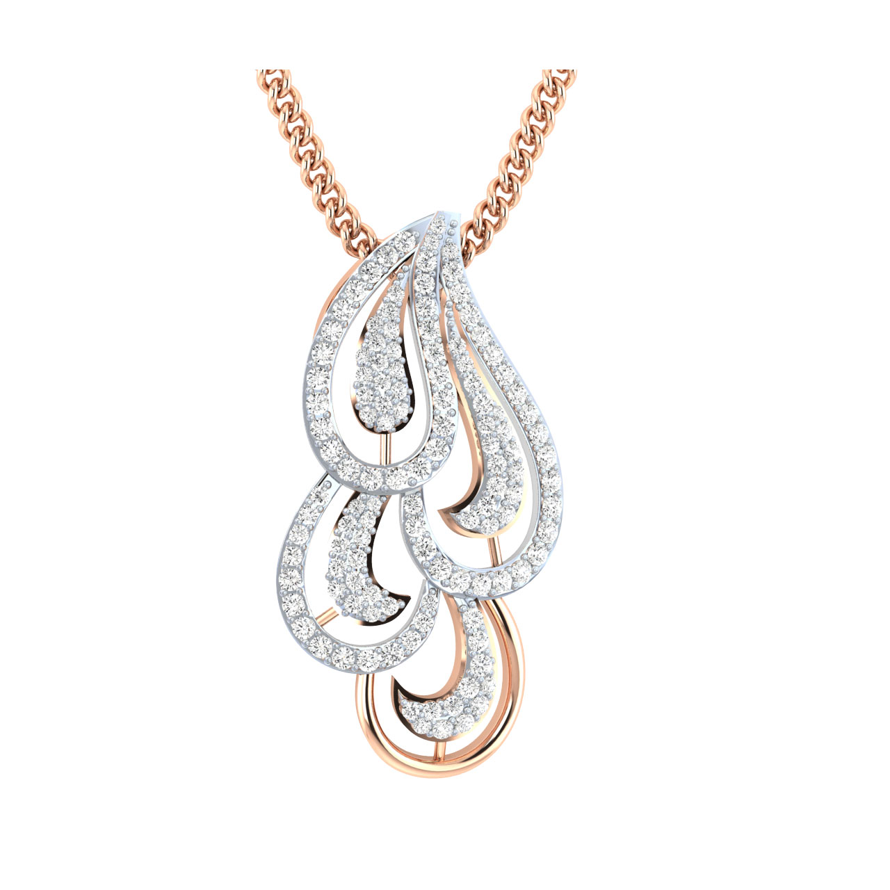 Agha Round Diamond Pendant