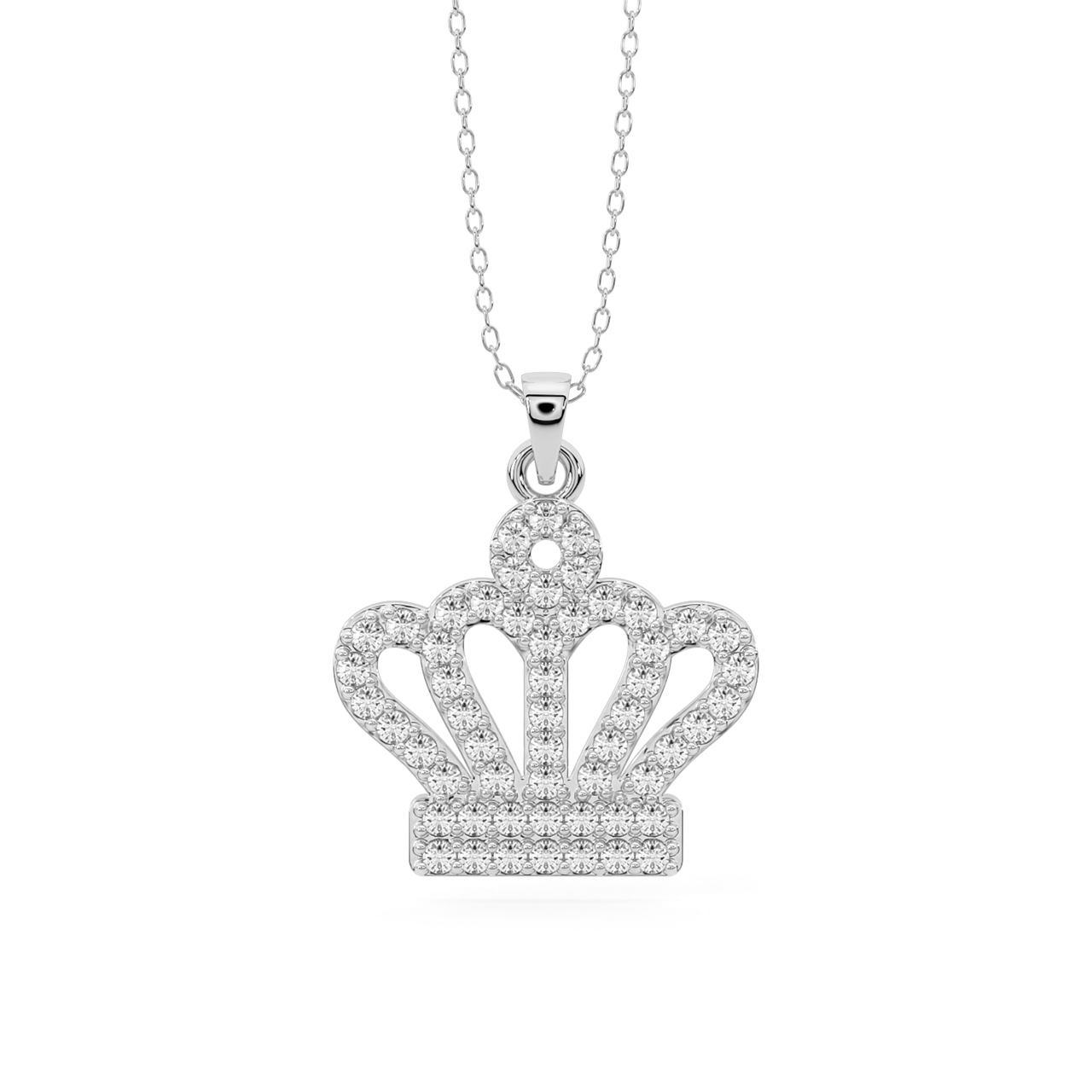 Queen's Crown Diamond Pendant