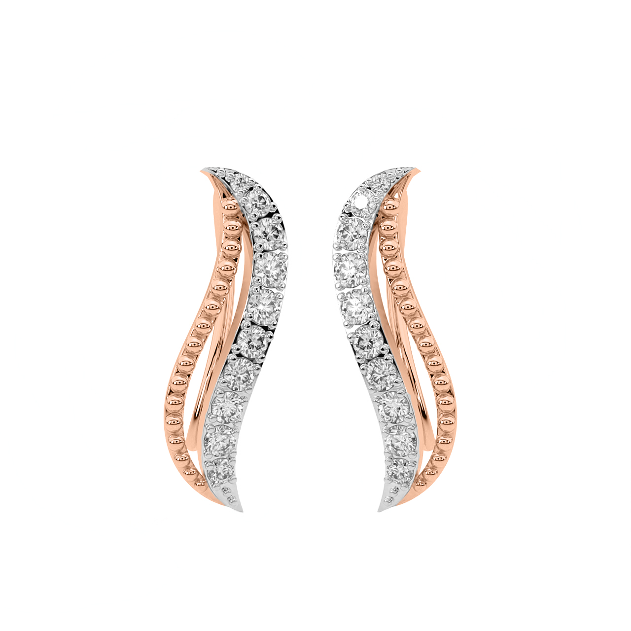 Designer Diamond Hoop Earrings