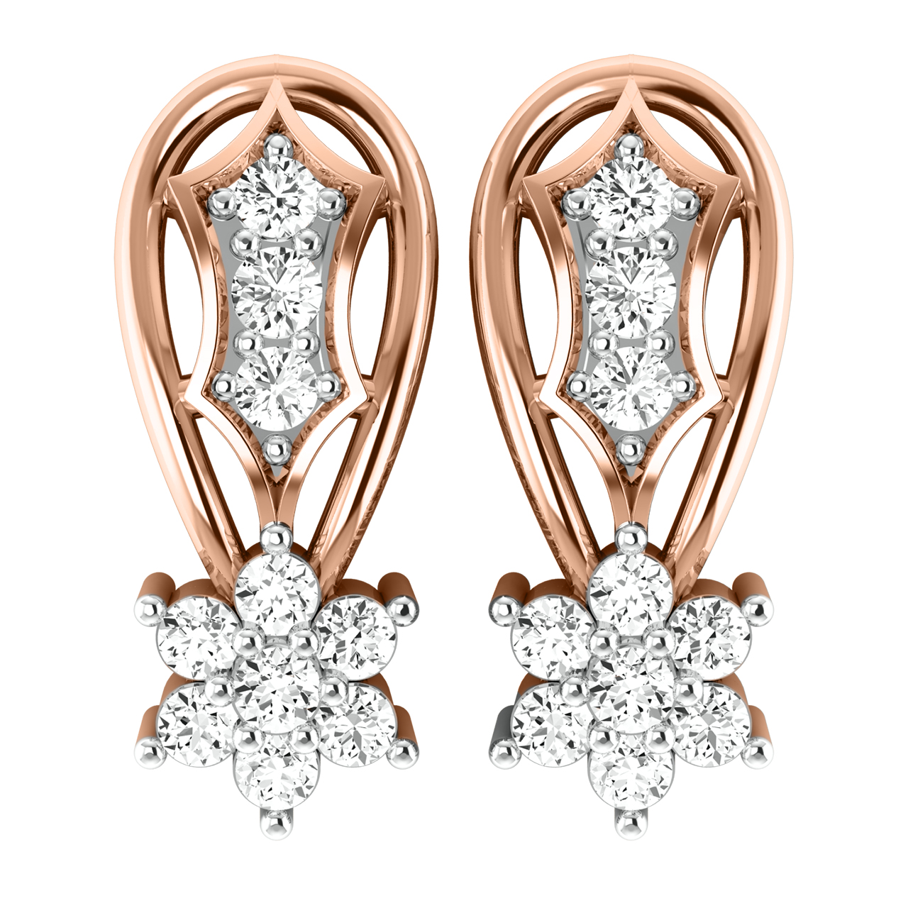 Mia By Tanishq 18kt Yellow Gold & Diamond Earrings - Free Flowing Spirit |  Yellow gold diamond earrings, Gorgeous earrings, Gold diamond earrings