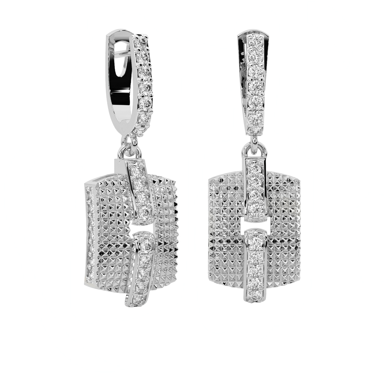 Sun Stripes Diamond Earrings