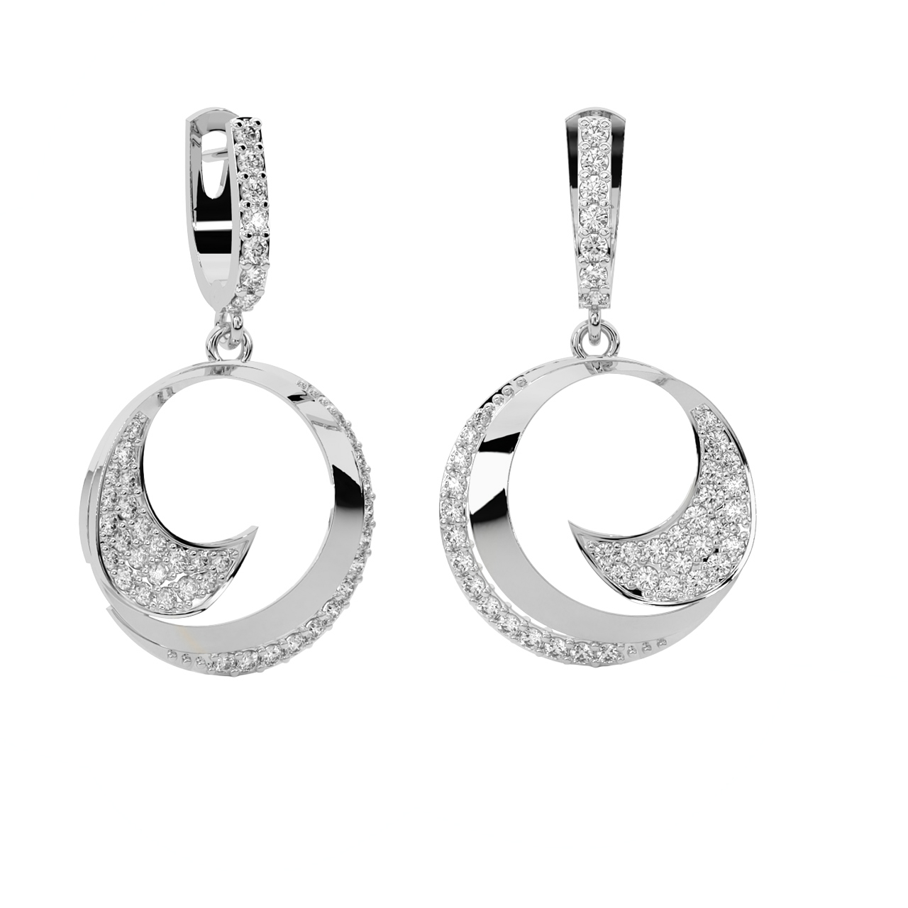 Eye For Trend Diamond Earrings