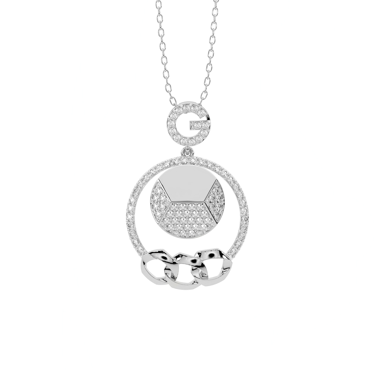 Morain	Round Diamond Office Wear Pendant