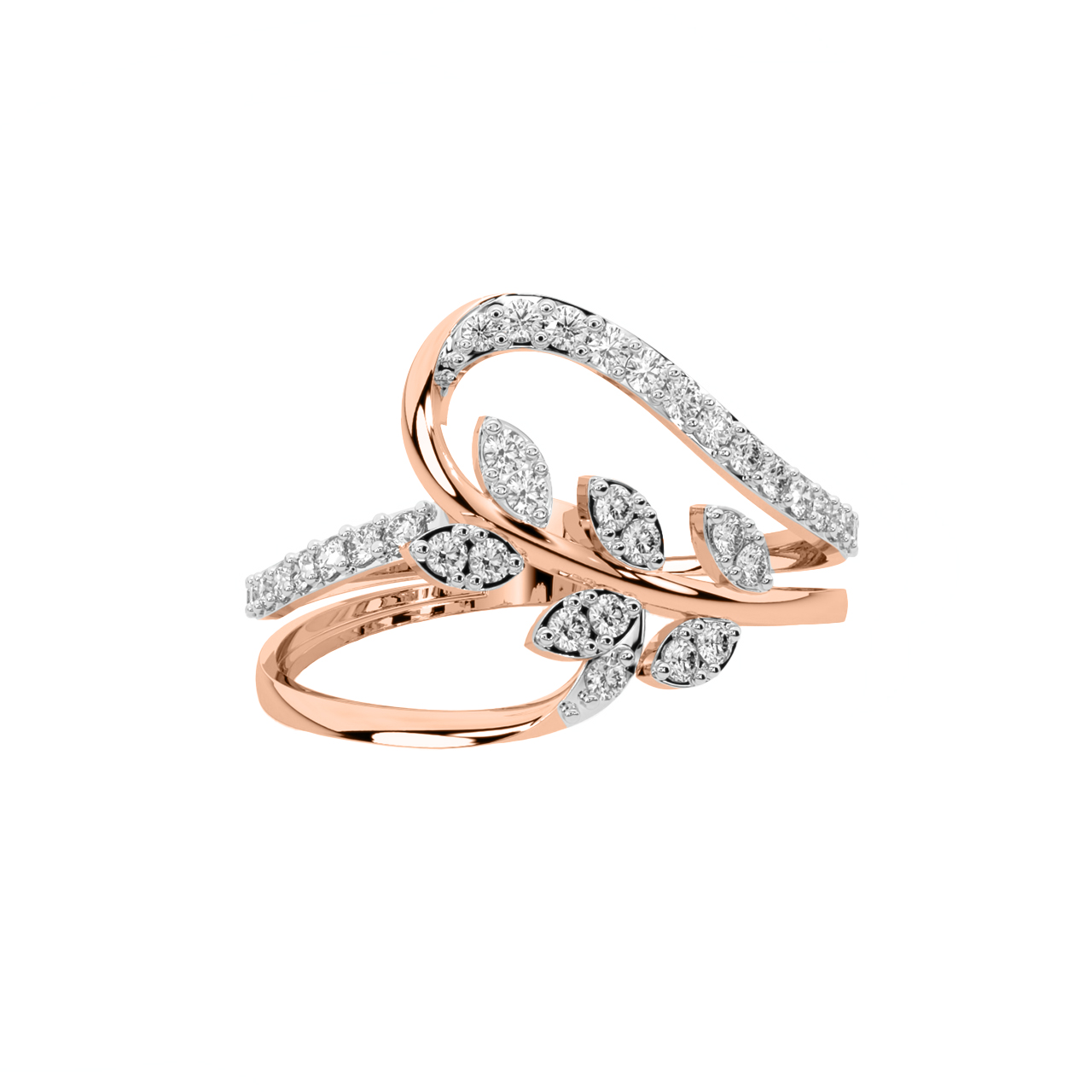 Petal Design Diamond Ring