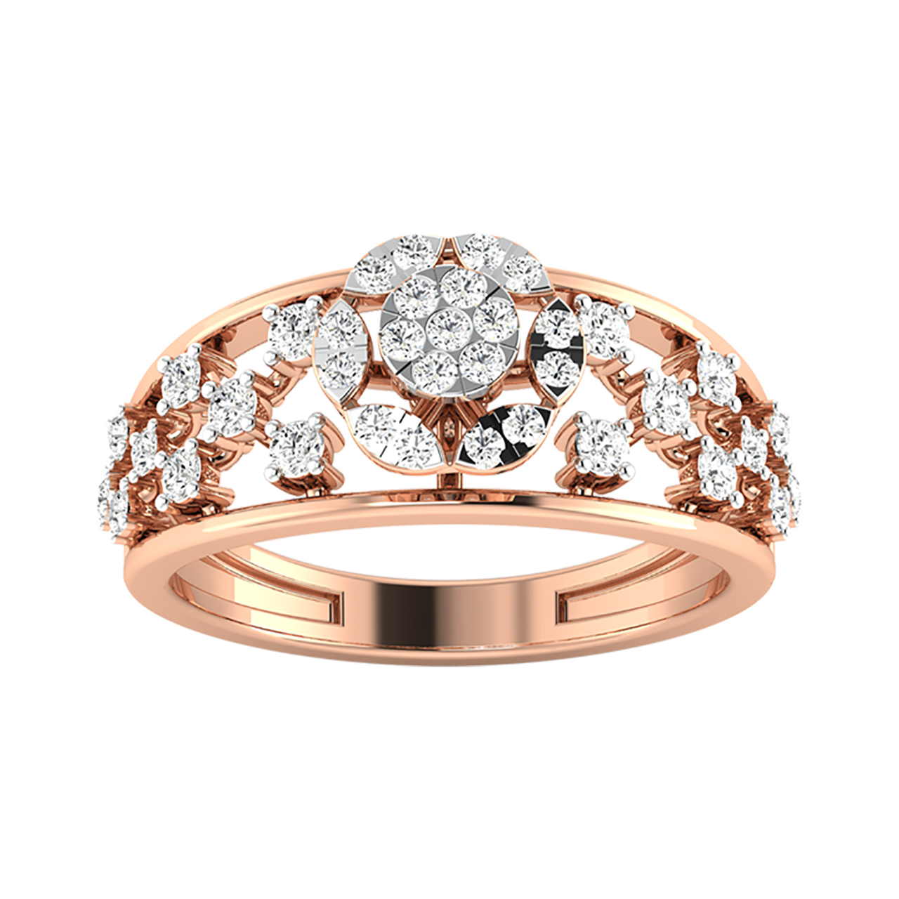 Lil Round Diamond Engagement Ring