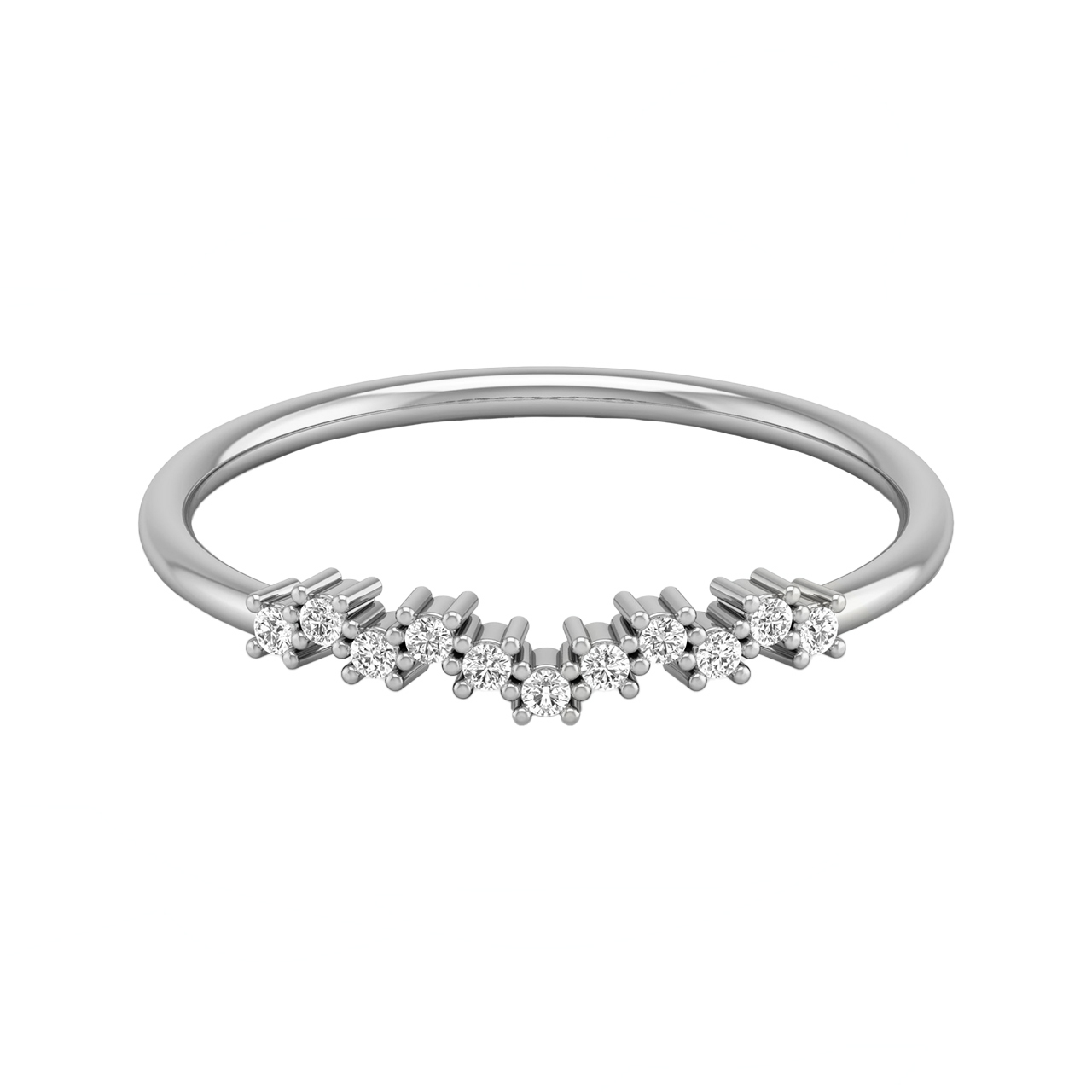 Diamond Regal Lining Ring