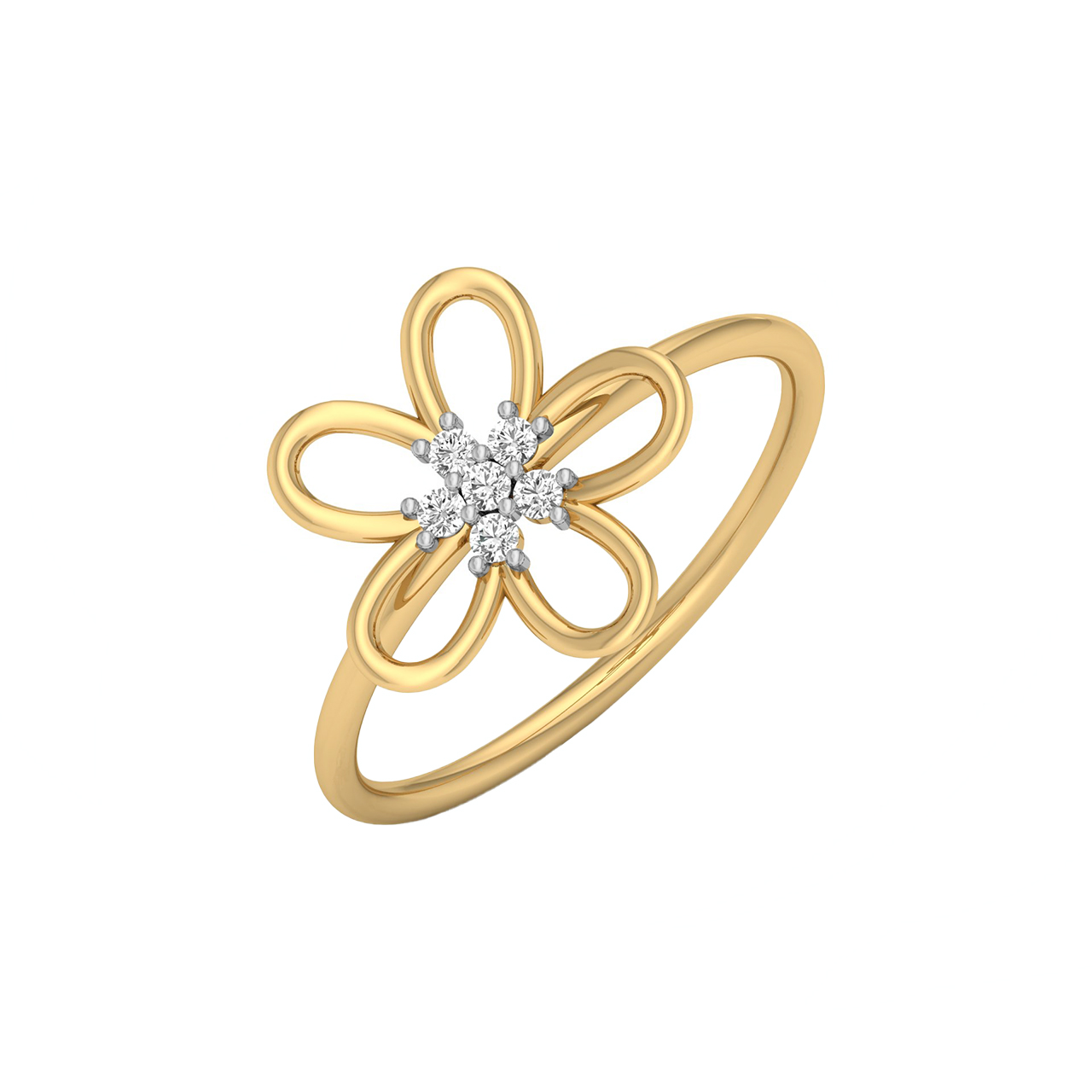 Designer Diamond Flower Cocktail Ring