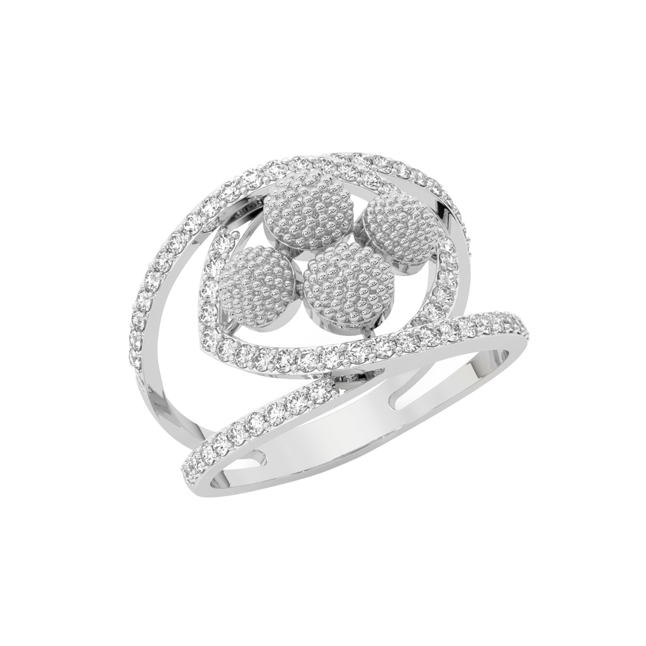 Golden Spot Diamond Ring