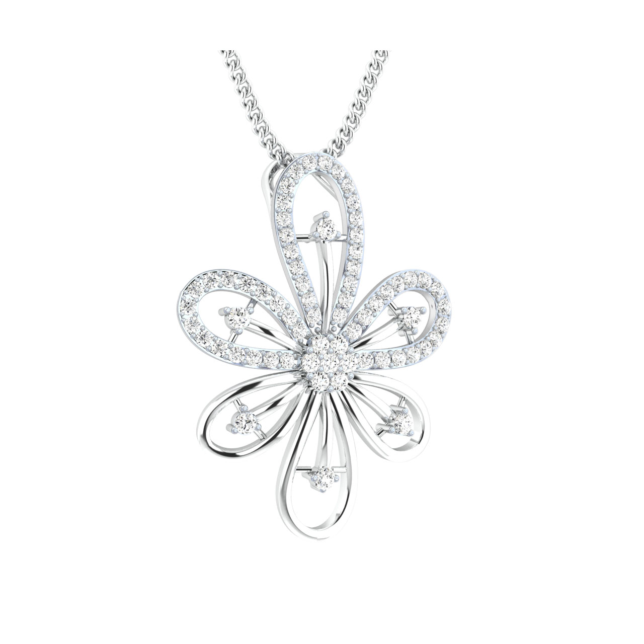 Aganya Round Diamond Pendant