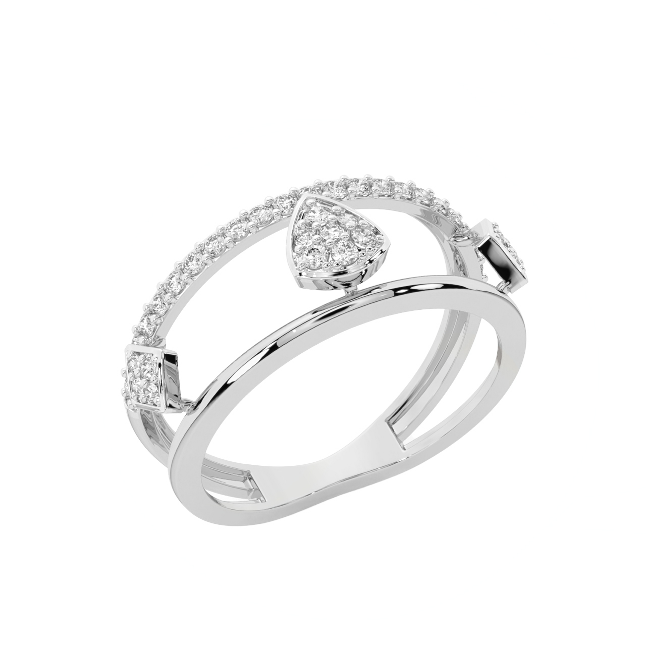 7/8 Ctw Diamond Engagement Ring with 1/2 Ct Princess Cut Cen | Becker's  Jewelers | Burlington, IA