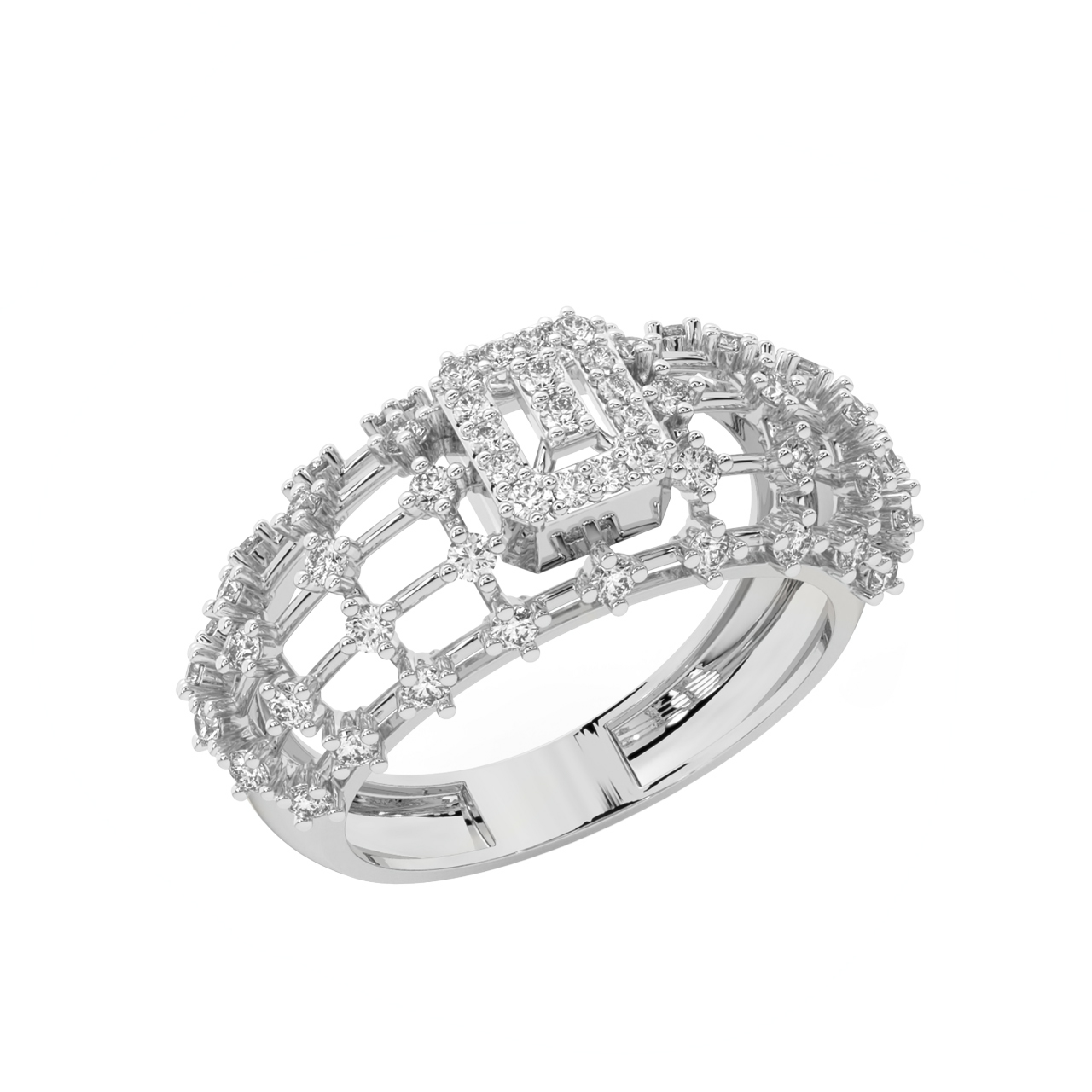 Zack Round Diamond Engagement Ring