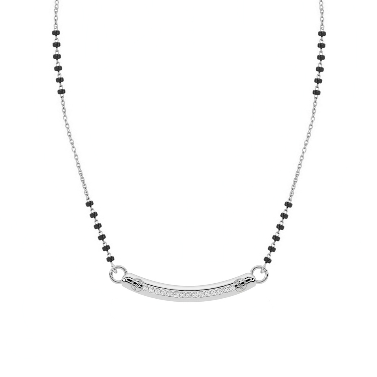 Lisle Simple Diamond Mangalsutra With Chain