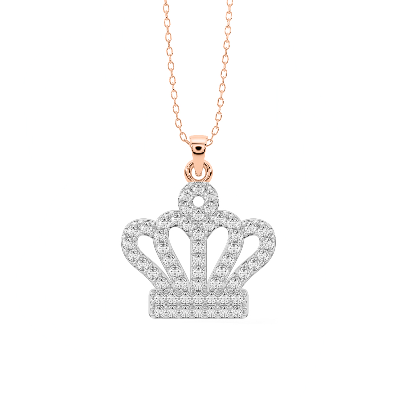 Queen's Crown Diamond Pendant