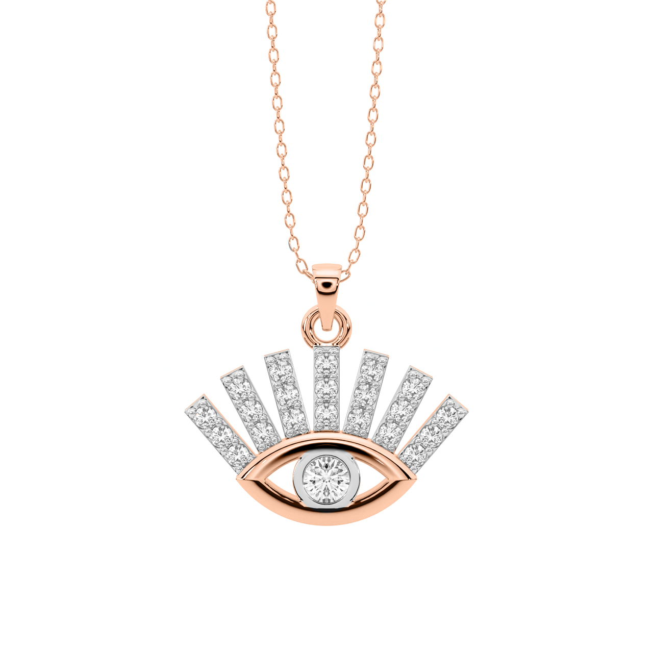 Evil Eye Diamond Pendant