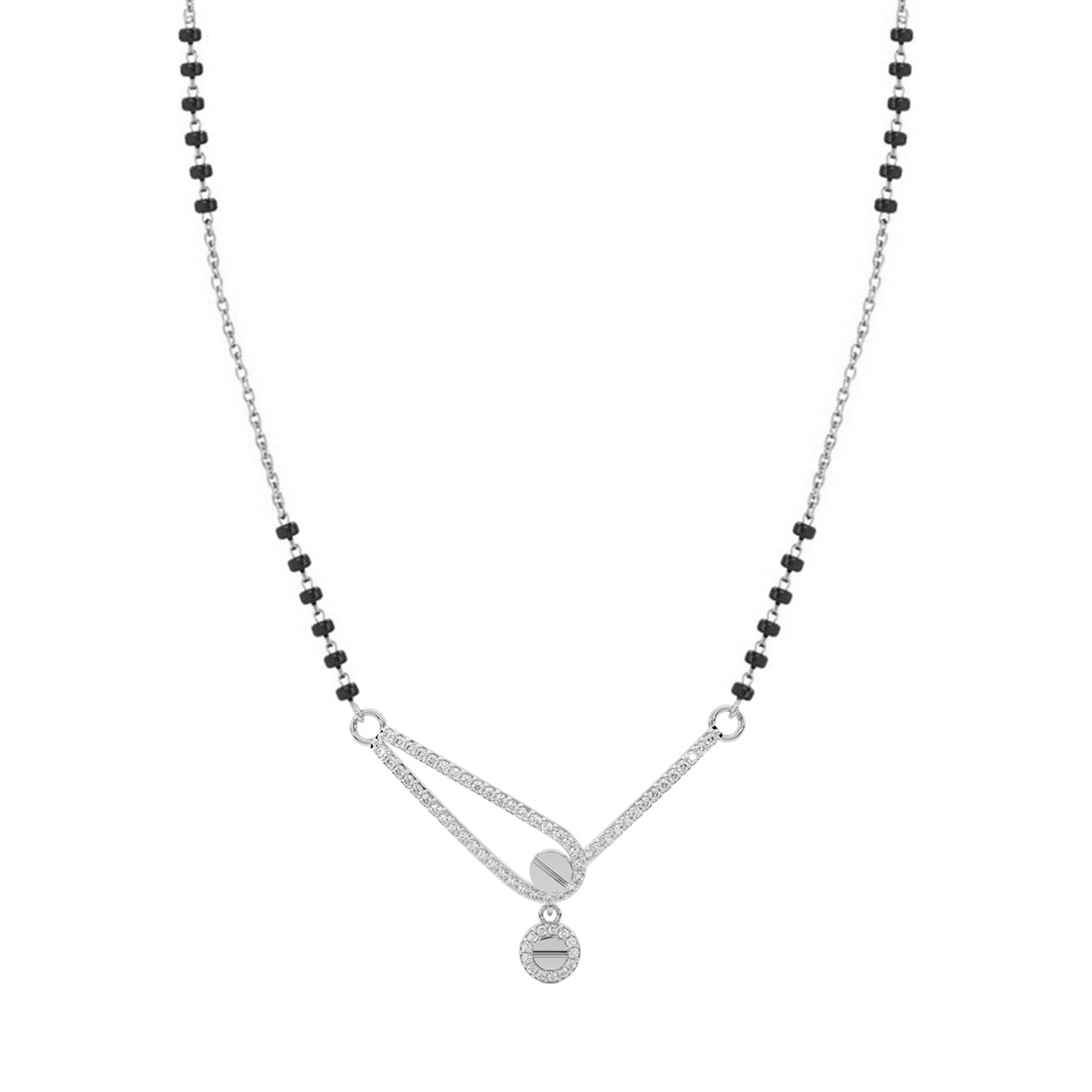 Diamond Mangalsutra Design With Chain