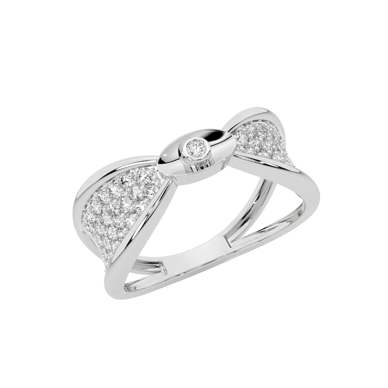 Samy Round Diamond Engagement Ring