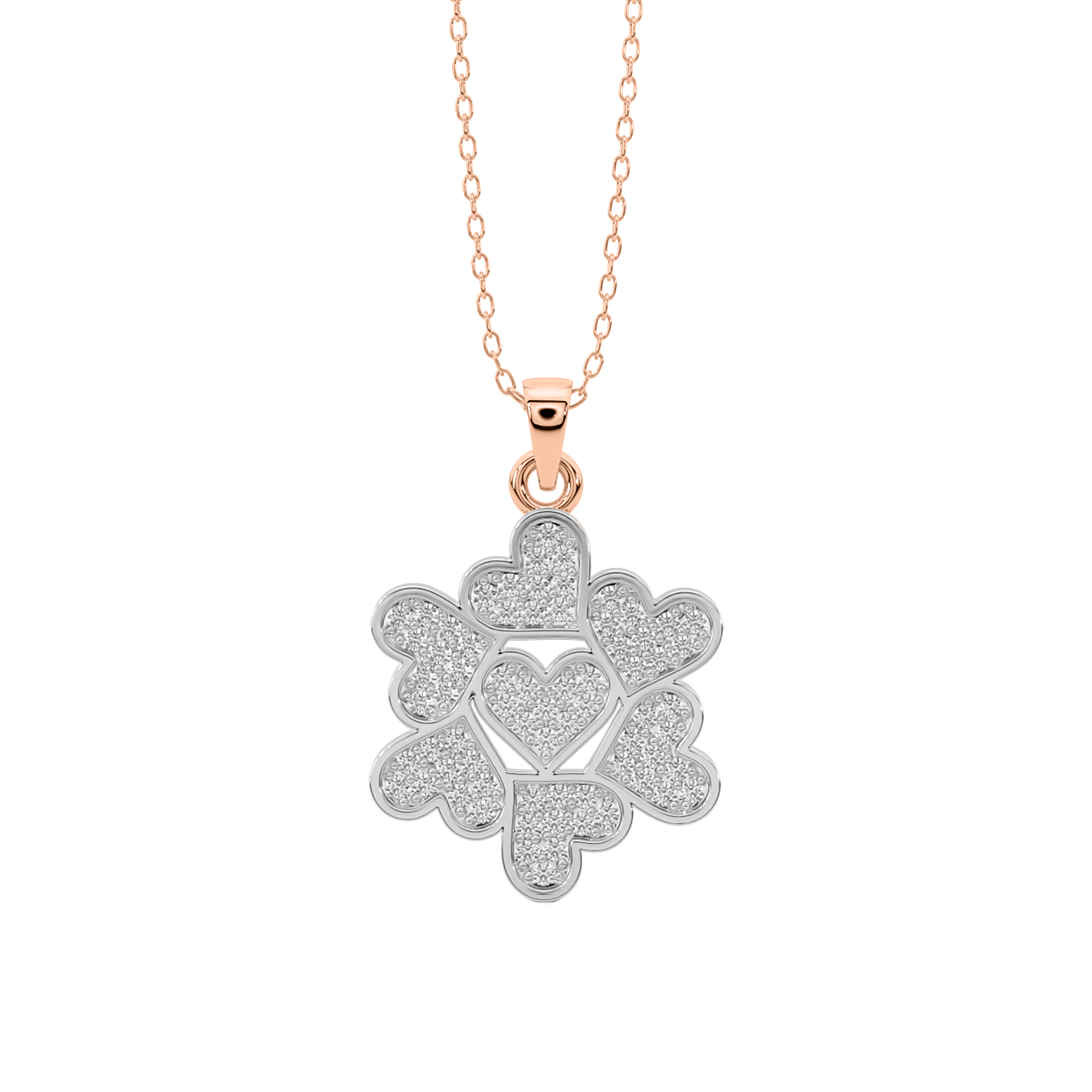 Love Heart Diamond Pendant