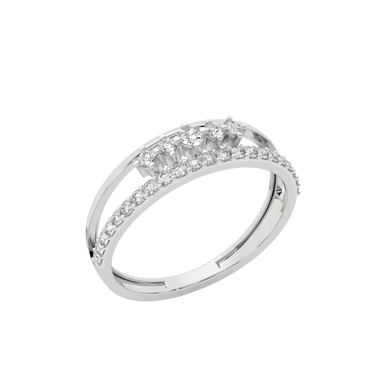 Micha Round Diamond Engagement Ring