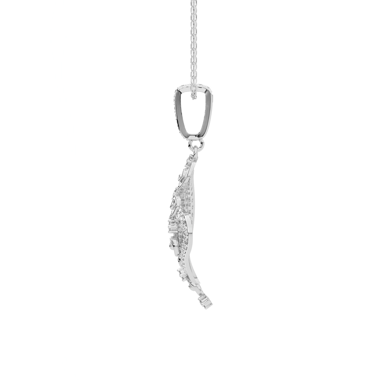 Designer Serpent Diamond Pendant