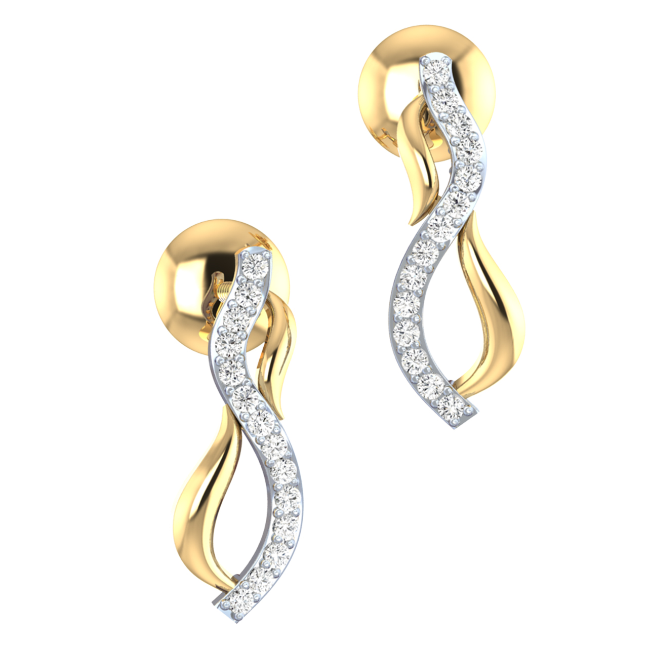 Adeline Diamond Stud Earrings For Her