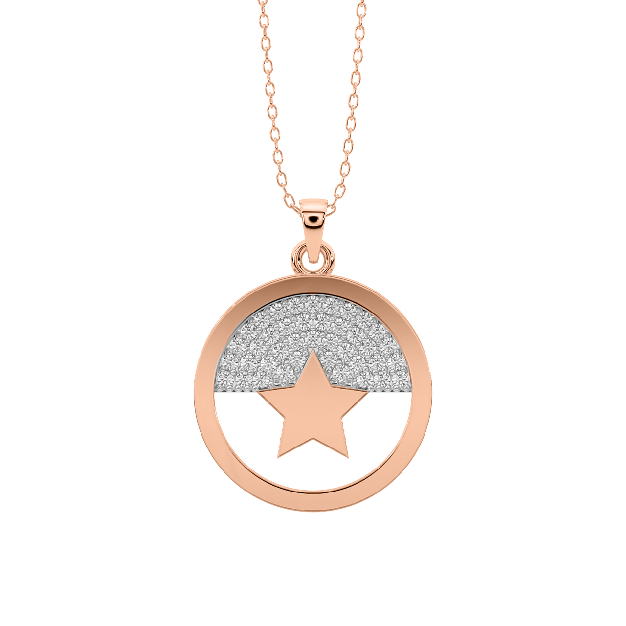 Dazzling Star Diamond Pendant