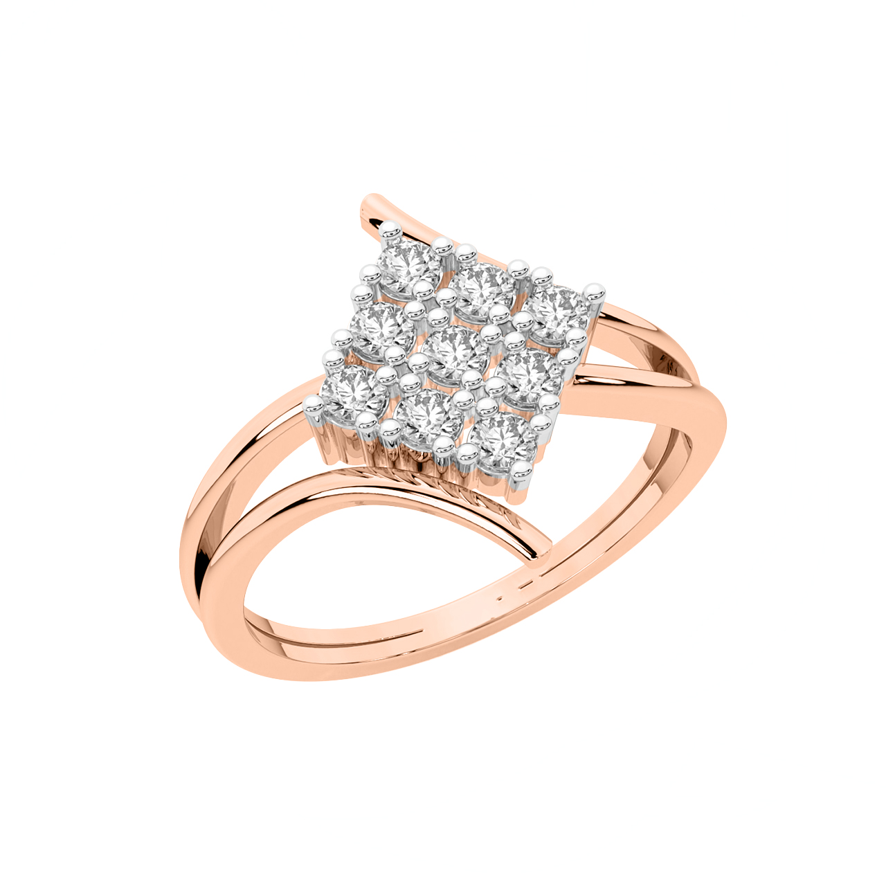 Amida Round Diamond Engagement Ring