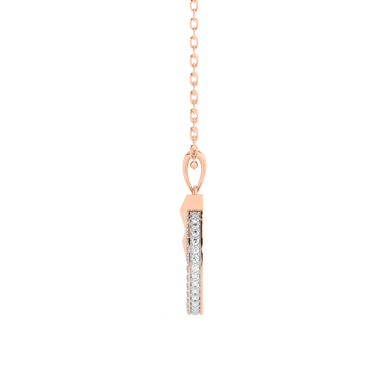 Elegant Arrow Diamond Pendant