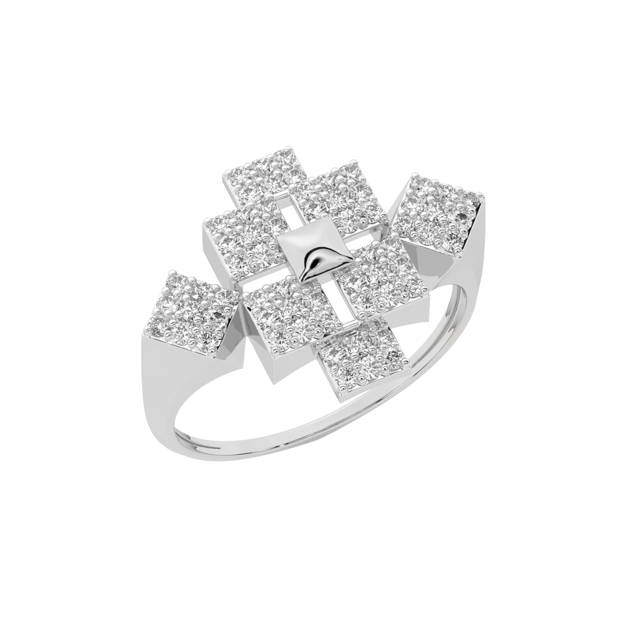Berit Round Diamond Engagement Ring