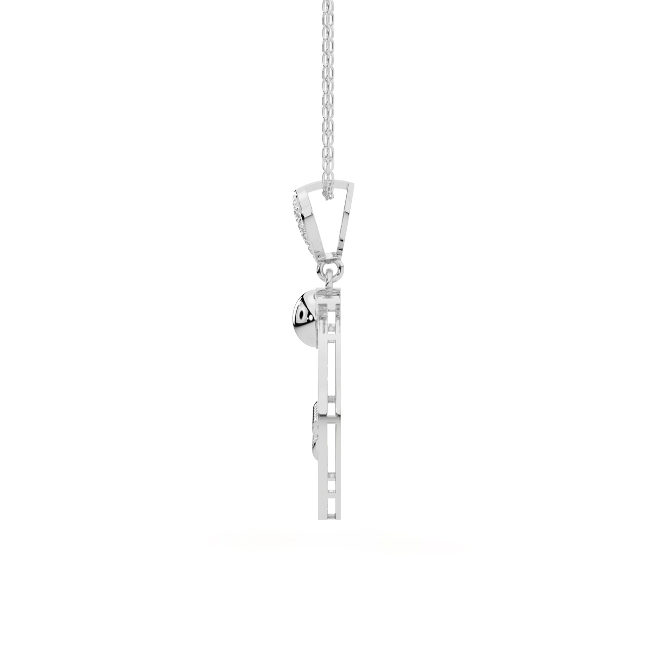 Stylish Orbit Diamond Pendant