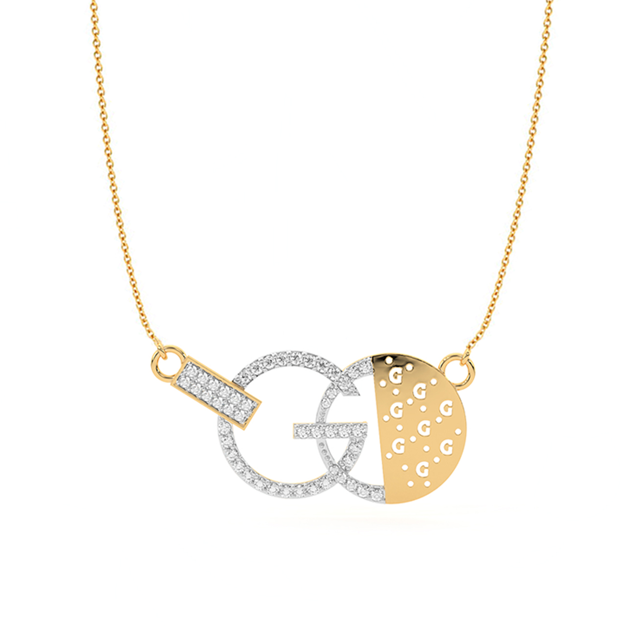 G Design Diamond Mini Necklace