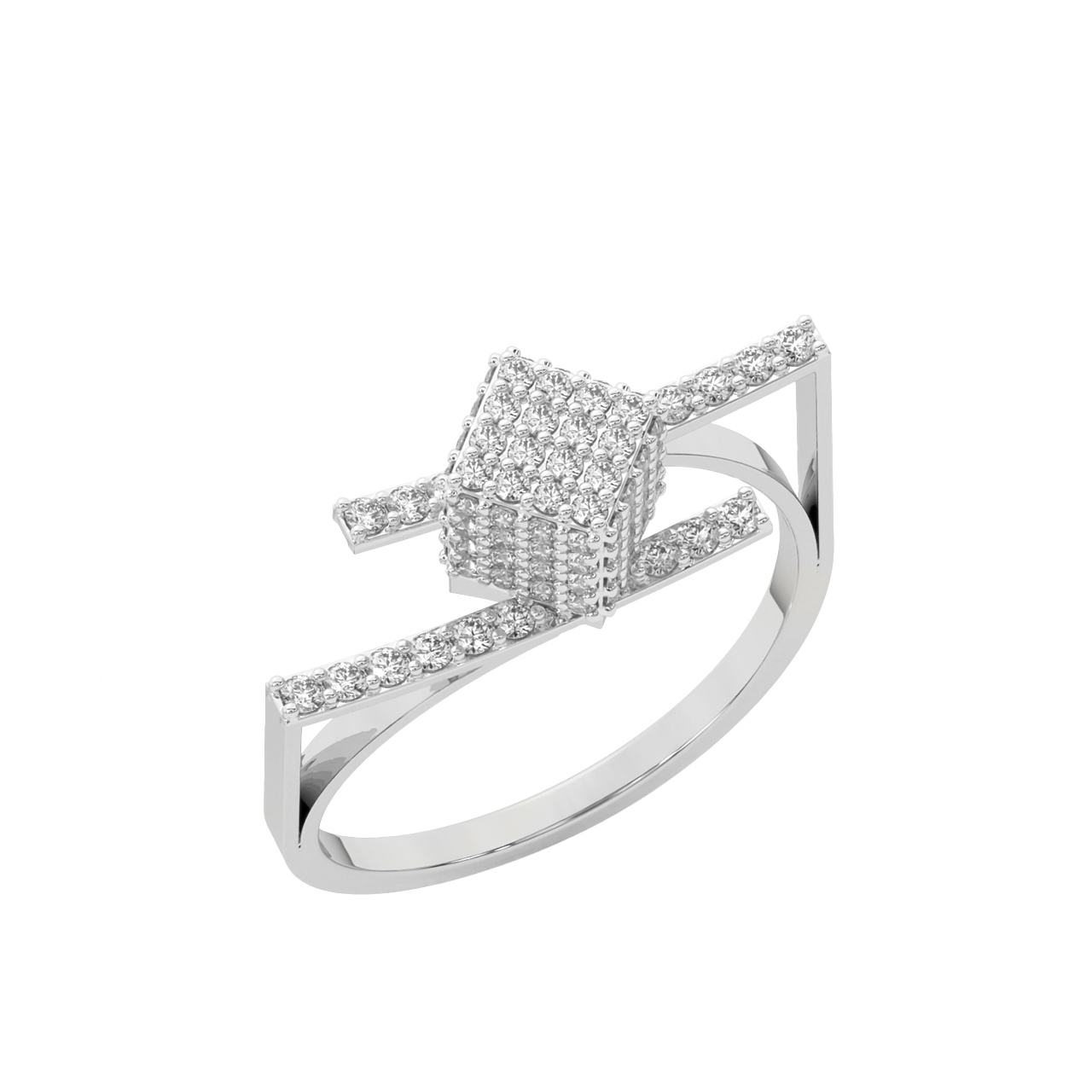 Lamar Round Diamond Engagement Ring