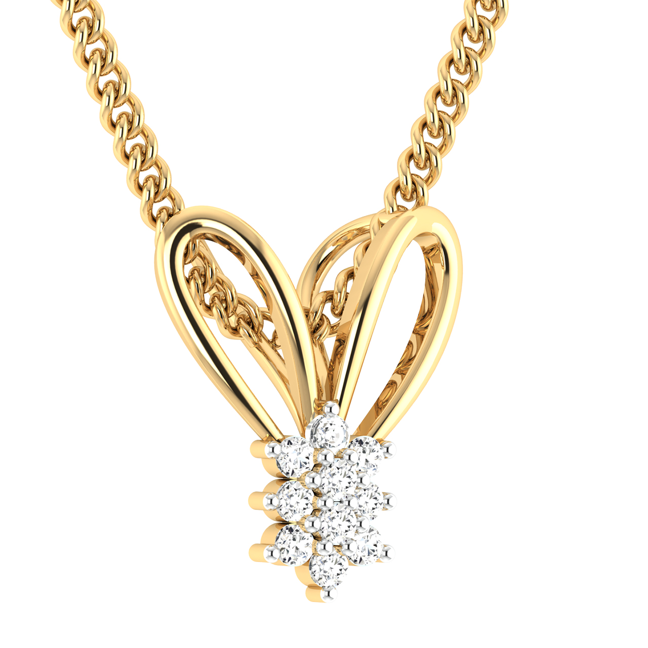 Millie Round Diamond Office Wear Pendant