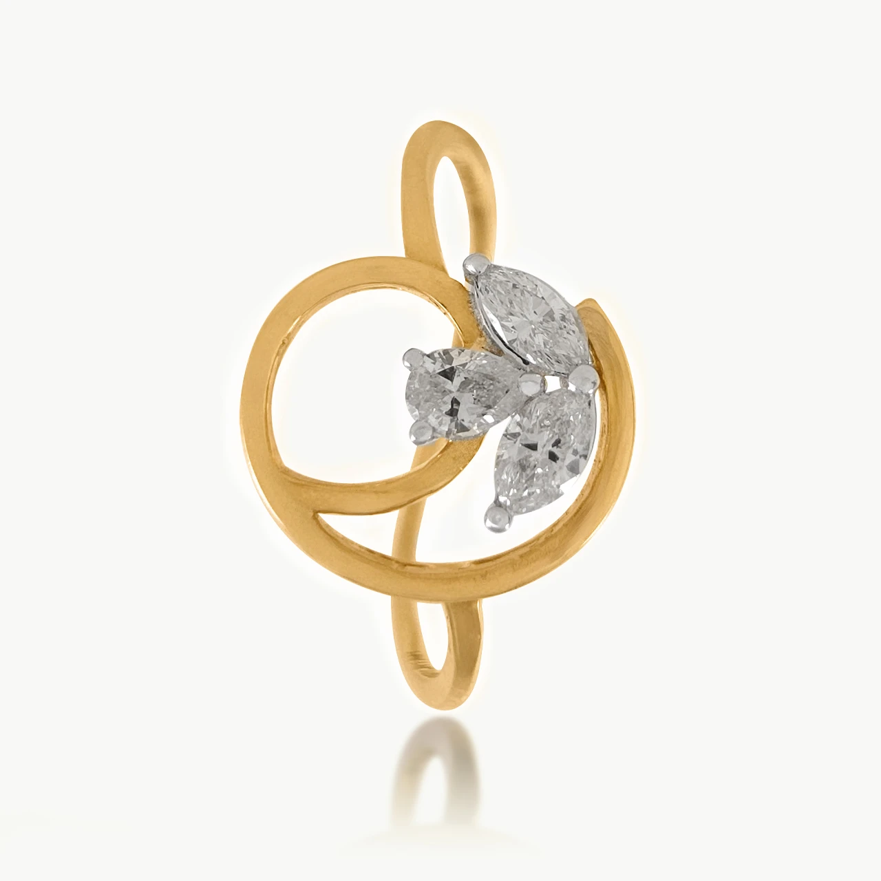 Dewdrop Orbit Diamond Ring